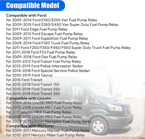 وحدة محرك/تحكم مضخة الوقود متوافقة مع Ford E150 E250 E350 E450 F150 2009-2014 لسيارة Lincoln MKS MKT 2009-2016، لسيارة Mercury Milan Mariner 2009-2011 استبدل AA8Z9D370A in Saudi Arabia