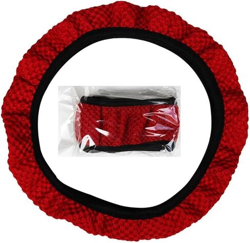 Steering Wheel Cover - Breathable, Comfortable, Non-Slip Universal Fit for Cars and Trucks | Easy Install | Premium Leather Feel in Saudi Arabia