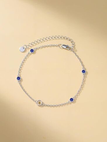 Mustard Seeds Bracelet for Women Sterling Silver Natural Stone Bracelet Chain Link Beach Summer Jewelry Birthday Christmas Gifts for Women Her in Saudi Arabia