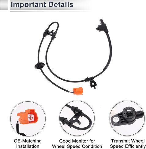 Front Left ABS Wheel Speed Sensor for Acura MDX 2003-2006 ABS Sensor Anti-lock Braking System Sensor No.57455S3VA11 1 Pcs in Saudi Arabia