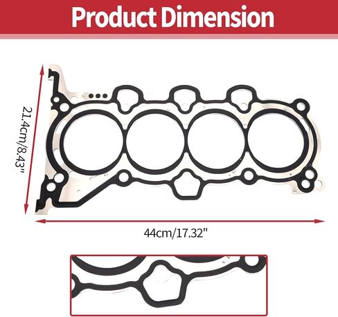 HiSport Cylinder Head Gasket Compatible with Hyundai Santa Fe 2016-2020 Sonata 2015-2019,Tucson 2018-2021 Kia Optima 2016-2020 Sorento 2016-2020 Sportage 2017 2018 2019 2020 2021 2022#22311-2GGB0 in Saudi Arabia
