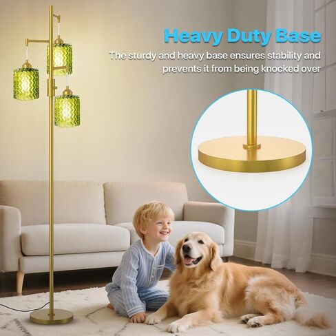 Boho Rattan Floor Lamp - Standing Lamps for Living Room 70'' Dimmable Floor Lamp with Cage Shade, Industrial Farmhouse Floor Lamps Rustic Floor Lamps Vintage Lamp for Living Room Bedroom Office in Kuwait