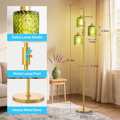 Boho Rattan Floor Lamp - Standing Lamps for Living Room 70'' Dimmable Floor Lamp with Cage Shade, Industrial Farmhouse Floor Lamps Rustic Floor Lamps Vintage Lamp for Living Room Bedroom Office in Kuwait