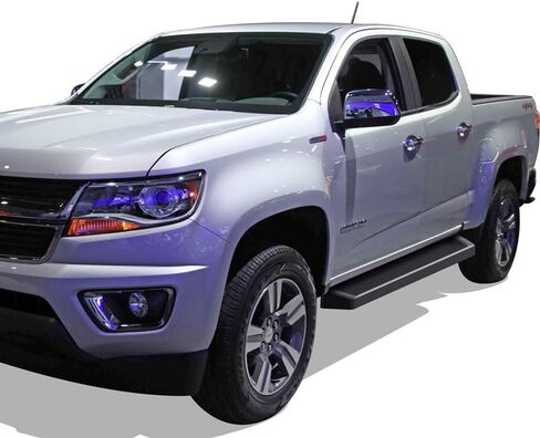 ألواح الجري من الألومنيوم الأسود من الجيل الثالث من iBoard بخطوات جانبية لسيارة أجرة مختارة من Chevy Colorado GMC Canyon Crew Cab in Saudi Arabia