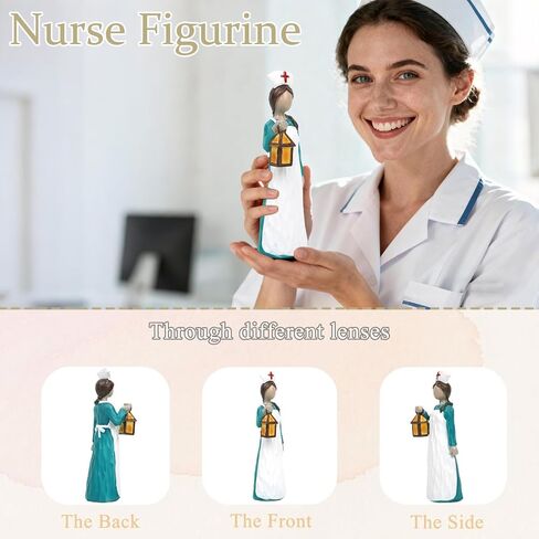 Mingzhang Nurse Gifts Figurine, Angels Female Nurse Collectible Statue for Office Desk Tabletop Decor, Gifts for Nurses, Women and Nurse Graduate, Nurses Week, Birthday, Christmas or Retirement in Kuwait