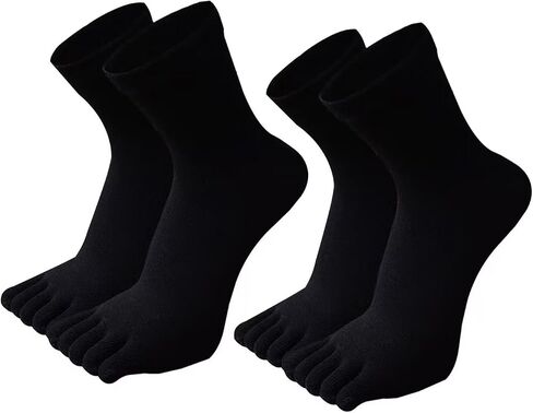 2 Pairs Of Comfortable And Breathable Toe Socks For Women And Men, Suitable For Sports And Running in Saudi Arabia
