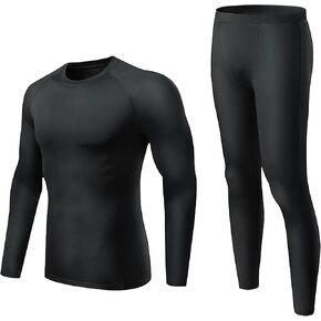 Thermal Underwear for Men Long Johns Fleece Lined Base Layer Quick Dry for Cold Weather in Saudi Arabia