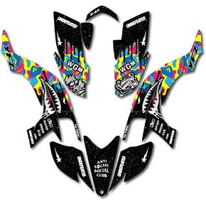 CMYK Savage Racing Graphics kit Fits Yamaha 03-08 YFZ450 YFZ 450 Quad Decal ATV Kit in Kuwait