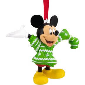 Hallmark Disney Mickey Mouse in Christmas Sweater Christmas Ornament, Gifts for Disney Fans in Kuwait
