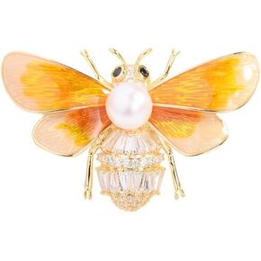 GKDFK Bee Brooch Pins for Women Vintage Animal Insect Lapel Pin Crystal Rhinestone Broach Dress Hat Accessories Birthday Party Costume Jewelry Gifts ﻿ in Kuwait