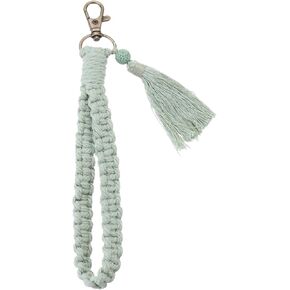 PATIKIL Boho Macrame Keychain with Tassel, Handmade Wristlet Bracelet Keychain Keyring Holder Key Wrist Lanyard in Saudi Arabia