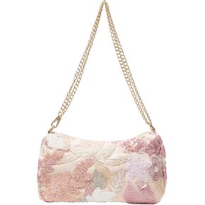 SHENHE Women's Flower Sequin Embroidered Sparkly Shoulder Bag Evening Bridal Wedding Purse in Kuwait