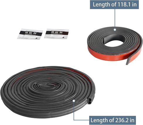 طقم ختم السقف الصلب من Hooke Road شرائط إغلاق مطاطية عازلة للصوت لـ 2007-2025 Jeep Wrangler JK JL Unlimited 4 أبواب و2020-2025 Jeep Gladiator JT in Saudi Arabia