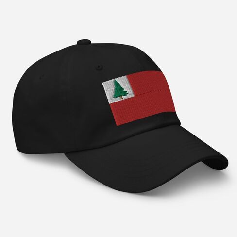New England Flag Hat - Embroidered Adjustable Dad Hat Baseball Cap - New England Pine Tree Flag in Saudi Arabia