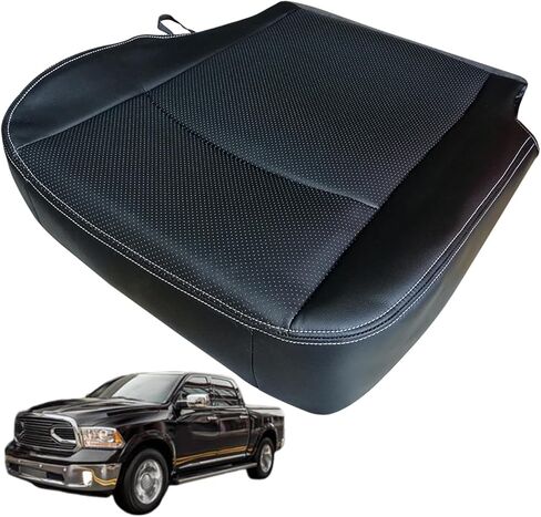 labwork Front Driver Side Bottom Black Artificial Leather Seat Cover Replacement for Ram 1500 2500 3500 Truck 2013-2018 in Saudi Arabia