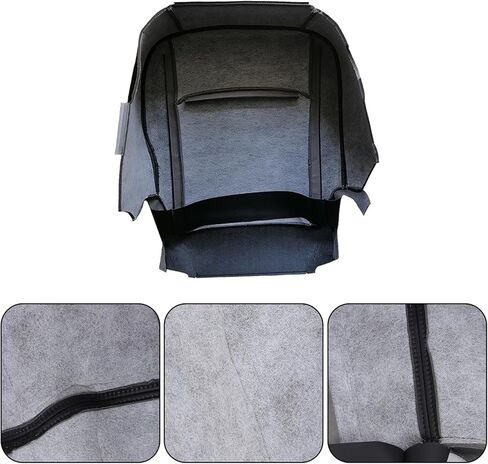 labwork Front Driver Side Bottom Black Artificial Leather Seat Cover Replacement for Ram 1500 2500 3500 Truck 2013-2018 in Saudi Arabia