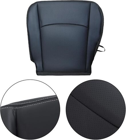 labwork Front Driver Side Bottom Black Artificial Leather Seat Cover Replacement for Ram 1500 2500 3500 Truck 2013-2018 in Saudi Arabia
