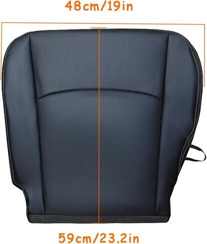 labwork Front Driver Side Bottom Black Artificial Leather Seat Cover Replacement for Ram 1500 2500 3500 Truck 2013-2018 in Saudi Arabia