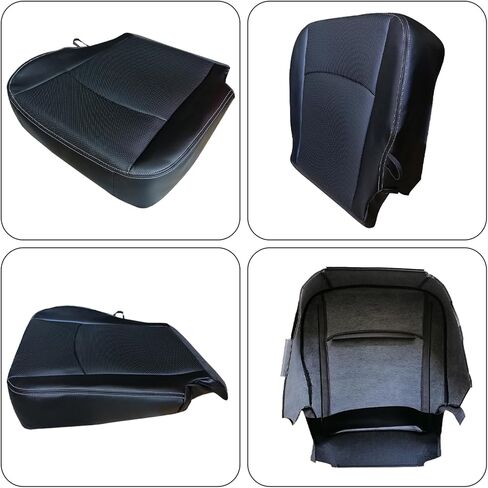 labwork Front Driver Side Bottom Black Artificial Leather Seat Cover Replacement for Ram 1500 2500 3500 Truck 2013-2018 in Saudi Arabia