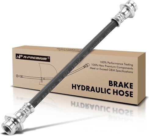 A-Premium Rear Driver or Passenger Inner Brake Hydraulic Hose Compatible with Select Nissan Models - Juke 2011-2017 1.6L, AWD - Replace# 46210CY12A in Saudi Arabia