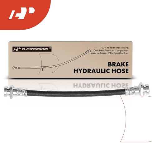 A-Premium Rear Driver or Passenger Inner Brake Hydraulic Hose Compatible with Select Nissan Models - Juke 2011-2017 1.6L, AWD - Replace# 46210CY12A in Saudi Arabia