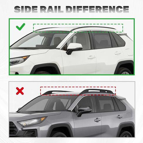 KUAFU Roof Rack Basket Compatible with 2019-2024 Toyota RAV4 Cross Bar Rail Top Cargo Luggage Carrier Basket Aluminum in Saudi Arabia