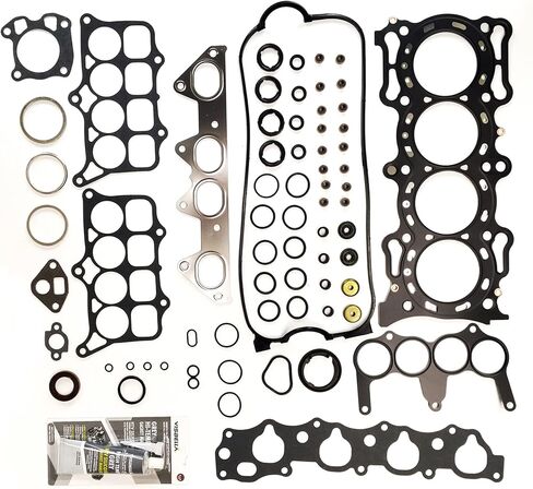 Partsflow Head Gasket Set for for Honda Accord DX LX SE 2.2L 2156CC L4 SOHC 1994-1997 for Honda Odyssey 2.2L 2156CC L4 SOHC 1995-1997 for Isuzu Oasis 2.2L 2156CC L4 SOHC 1996-1997 OE#HS9958PT in Saudi Arabia