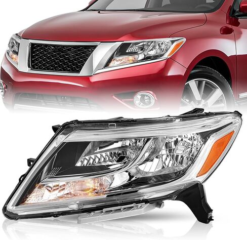 Headlight Assembly Set for 2013 2014 2015 2016 Nissan Pathfinder [Halogen Type] OEM Replacement Headlamp LH (Left/Driver Side) in Saudi Arabia