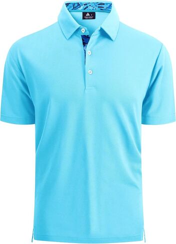 Mens Polo Shirts Summer Short Sleeve Golf Tennis T-Shirts in Saudi Arabia