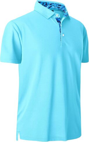Mens Polo Shirts Summer Short Sleeve Golf Tennis T-Shirts in Saudi Arabia