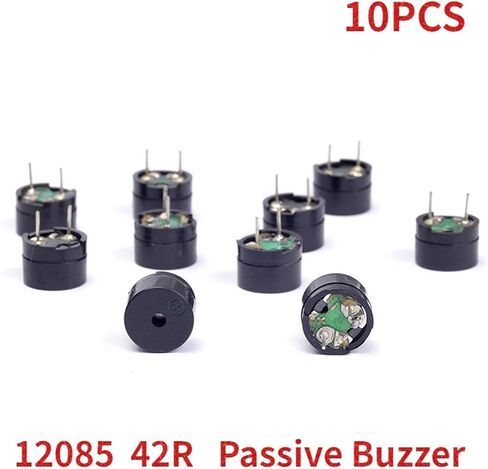 10PCS Passive Buzzer AC 12MMx8.5MM 12085 42R Resistance 3V 5V 9V 12V in Common Use Mini Piezo Buzzers in Saudi Arabia