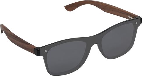 نظارات شمسية مستقطبة خشبية كبيرة جدًا للرجال مقاس XXL للرؤوس العريضة الكبيرة مقاس 155 مم، عدسة قطعة واحدة in Kuwait