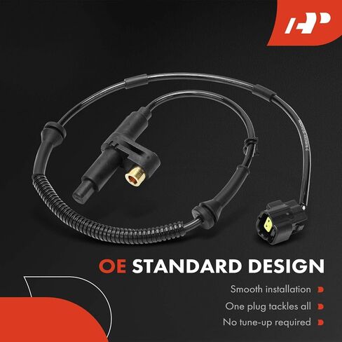 A-Premium ABS Wheel Speed Sensor Compatible with Chevrolet Models - Spark 2012-2022, Matiz 2012-2015 - Rear Driver and Passenger Side, 2-PC Set, Replace# 96456816 in Saudi Arabia