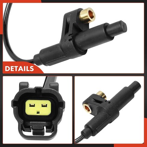 A-Premium ABS Wheel Speed Sensor Compatible with Chevrolet Models - Spark 2012-2022, Matiz 2012-2015 - Rear Driver and Passenger Side, 2-PC Set, Replace# 96456816 in Saudi Arabia