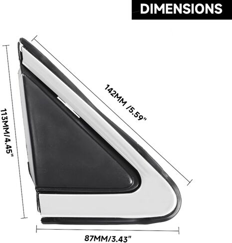 Passenger Side Corner Mirror Trim Finisher Mirror Flag Cover for Nissan Sentra 2013-2019 | Right Side | Replaces 96318-3SG0A in Saudi Arabia