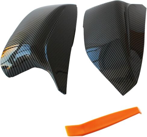 أغطية مرايا AUCERAMIC تناسب 2014-2020 Infiniti Q50 Sedan 2015-2020 Q60 Q70 QX30 استبدال قبعات مرآة الرؤية الجانبية (أسود لامع) in Kuwait