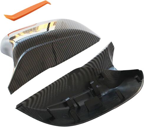 أغطية مرايا AUCERAMIC تناسب 2014-2020 Infiniti Q50 Sedan 2015-2020 Q60 Q70 QX30 استبدال قبعات مرآة الرؤية الجانبية (أسود لامع) in Kuwait