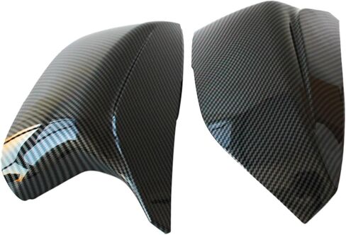 أغطية مرايا AUCERAMIC تناسب 2014-2020 Infiniti Q50 Sedan 2015-2020 Q60 Q70 QX30 استبدال قبعات مرآة الرؤية الجانبية (أسود لامع) in Kuwait