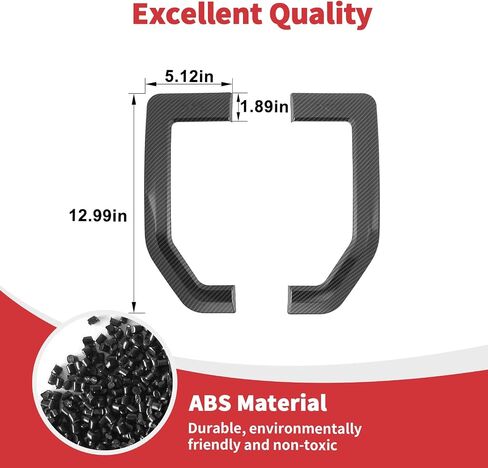 Linskip Fender Side Emblem Trim Compatible with 2017-2022 Ford F250/F350/F450/F550 XL, Fender Badges Cover, Enterior Accessories(Black Carbon) in Saudi Arabia