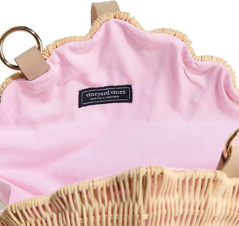 vineyard vines Wicker Clamshell Clutch, Cappuccino in Saudi Arabia