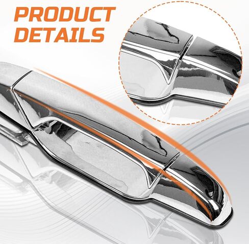 Exterior Chrome Door Handle Front Left Right Replacement for 2007-2013 Chevy Silverado Suburban Tahoe Avalanche GMC Sierra Yukon Cadillac Escalade Replaces 22738721 22738722 in Saudi Arabia