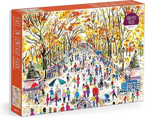 Galison Michael Storrings Autumn by The Sea 1000 Piece Puzzle from Galison - 27" x 20" Beautifully Illustrated Puzzle, Thick & Sturdy Pieces, Perfect Activity for Chilly Fall Weather! in Saudi Arabia