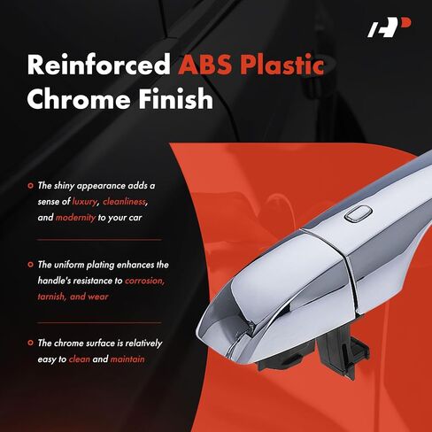 A-Premium Front Right Passenger Side Exterior Door Handle with Power Button Compatible with Dodge Journey 2011-2019 & Chrysler 300 2011-2022, Chrome, Replace# 4589855AF in Saudi Arabia