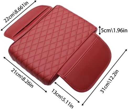 for Cadillac CTS(4door) 2. Generation 2008 2009 2010 2011 2012 2013 Car Center Console Cover, Leather Memory Foam Protection Pad, Hand Rest Pillow with Height Increase, Interior Accessory in Saudi Arabia