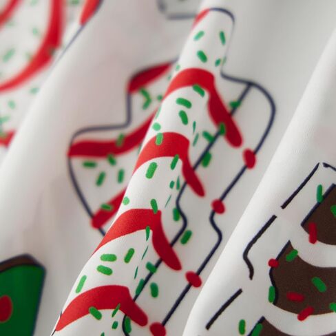 Meiweileya Christmas Tree Cake Pajamas for Women Satin Button Down Shirt Pants 2 Piece Holiday Set Cute Pj Party Friends Pjs in Kuwait