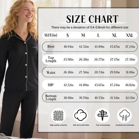 Satin Pajama Set Women, Two Piece Sleepwear Set, Long Sleeve Loungewear Matching Top Bottom Outfit Home Lounging in Saudi Arabia