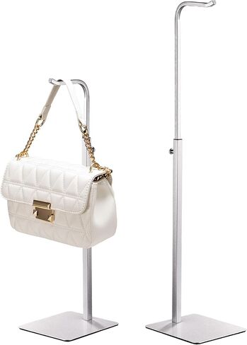 Purse Holder Handbag Display Stand: Gold Hanger Rack for Bags, Purses, and Wreath, Adjustable Hook Stand for Tabletop, Closet, and Retail Use for Vendors in Kuwait