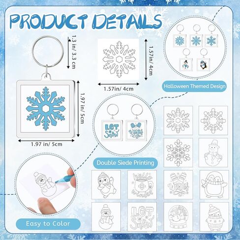 24 Pcs Acrylic Fall Keychains Crafts Color Your Own Fall Keychains Bulk DIY Fall Paper Crafts Kit Fall Gifts for Fall Thanksgiving Party Favor Gifts Activities, 12 Styles in Kuwait