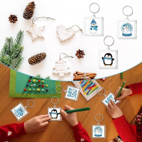 24 Pcs Acrylic Fall Keychains Crafts Color Your Own Fall Keychains Bulk DIY Fall Paper Crafts Kit Fall Gifts for Fall Thanksgiving Party Favor Gifts Activities, 12 Styles in Kuwait