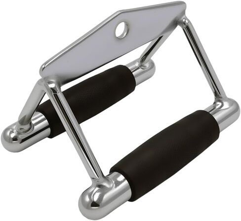 LAT Pull Down Bar,Rotating Press Down Bar,Tricep Rope,Strength Training Double D Row Handle Cable Attachment for Weight Workout,Cable Machine Accessories With Rubber Grips(1 Pairs) in Saudi Arabia
